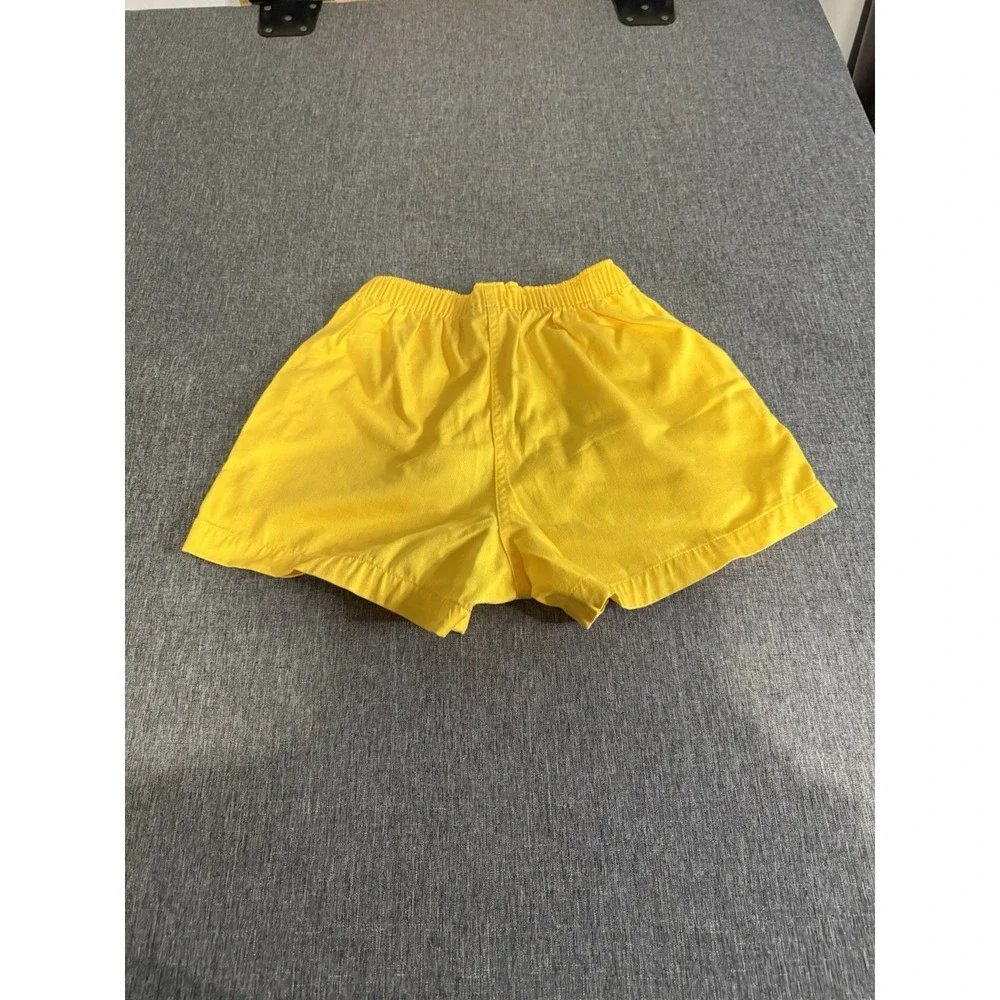 Reebok Men's Yellow Cotton Chino Pull-On Shorts Slash Pockets Machine Wash Sz S